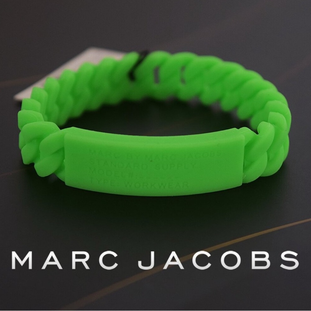 Marc by Marc Jacobs Bright Green Braided Bracelet